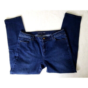 Michael Kors Boyfriend Jeans Women's Size 10 Short Dark Wash Blue Denim